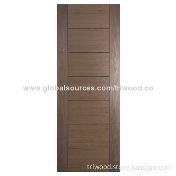 Wooden Door, Made of 100% Walnut, Eco-friendly Stain, Varnish, Other Wood Types Available